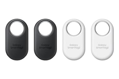 Samsung Galaxy SmartTag2 (4 Pack) Bluetooth Tracker, Compass View, AR Find Lost Mode, 2 x Black, 2 x White