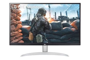 LG 27UP600K-W 27" UHD 4K IPS Monitor, VESA DisplayHDR™ 400, DCI-P3 95% (Typ.), AMD FreeSync, Dynamic Action Sync, Black Stabiliser,Tilt Adjustable Stand