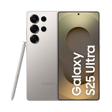 Samsung Galaxy S25 Ultra 5G AI Smartphone (Titanium Gray, 12GB RAM, 256GB Storage), 200MP Camera, S Pen Included, Long Battery Life