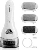 Electric Feet Callus Removers Rechargeable,Portable Electronic Foot File Pedicure Tools, Electric Callus Remover Kit,Professional Pedi Feet Care Perfect for Dead,Hard Cracked Dry Skin Ideal Gift (white)