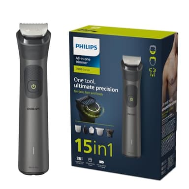 Philips All-in-One Series 7000, Multigroom 15-in-1 Face, Hair and Body Trimmer, MG7950/15